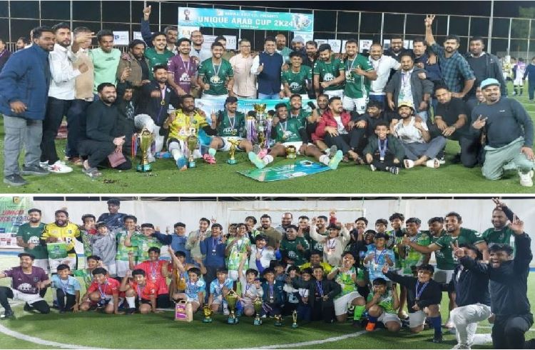യാമ്പു യുനീക് അറബ് കപ് 2024 ഫുട്ബാള്‍ ടൂര്‍ണമെന്റ്: എച്ച്.എം.ആര്‍ എവര്‍ഗ്രീന്‍ എഫ്.സി ജേതാക്കള്‍