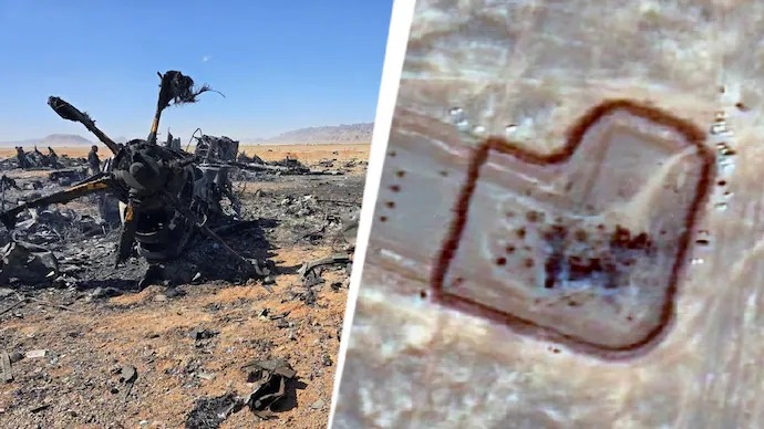 ഇസ്ഫഹാനില്‍ തകര്‍ന്നുവീണ അമേരിക്കന്‍ വിമാനങ്ങളുടെ സാറ്റലൈറ്റ് ദൃശ്യങ്ങള്‍ പുറത്ത്; രക്ഷാദൗത്യത്തില്‍ ദുരൂഹതയെന്ന് ഇറാന്‍