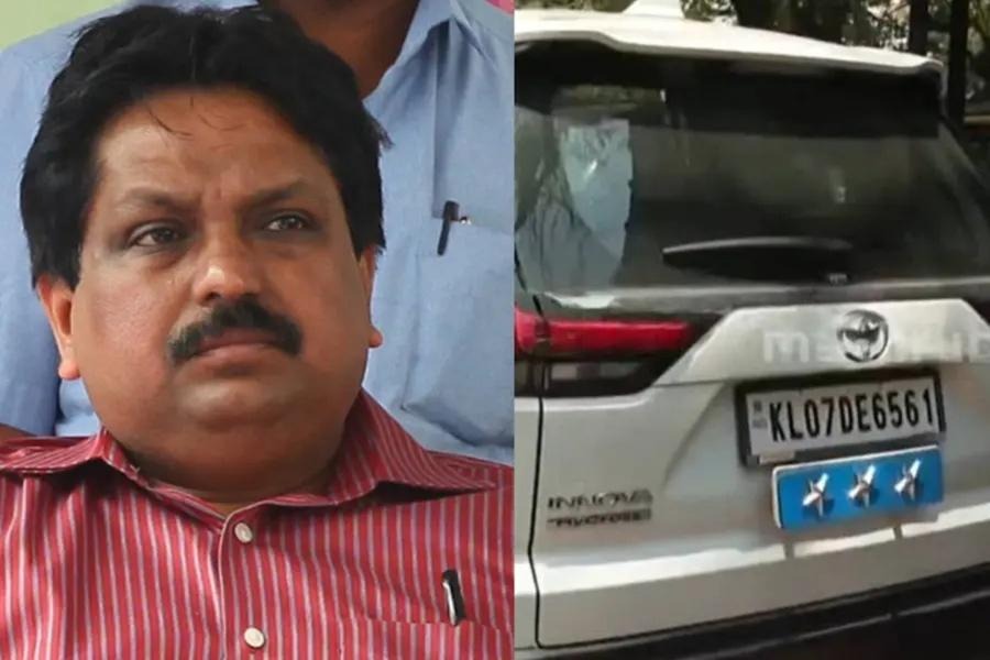 പെന്‍ഷനായിട്ട് മൂന്നുകൊല്ലം, തച്ചങ്കരിയുടെ കാറില്‍ ഇപ്പോഴുമുണ്ട് ഔദ്യോഗിക നക്ഷത്രം